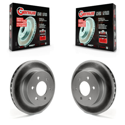 Front Coated Disc Brake Rotors Pair For Dodge Dakota Durango KG-100113