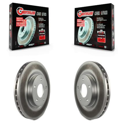 Front Coat Brake Rotor Pair For Mitsubishi Jeep RVR Outlander Patriot Lancer Dodge Compass KG-100134