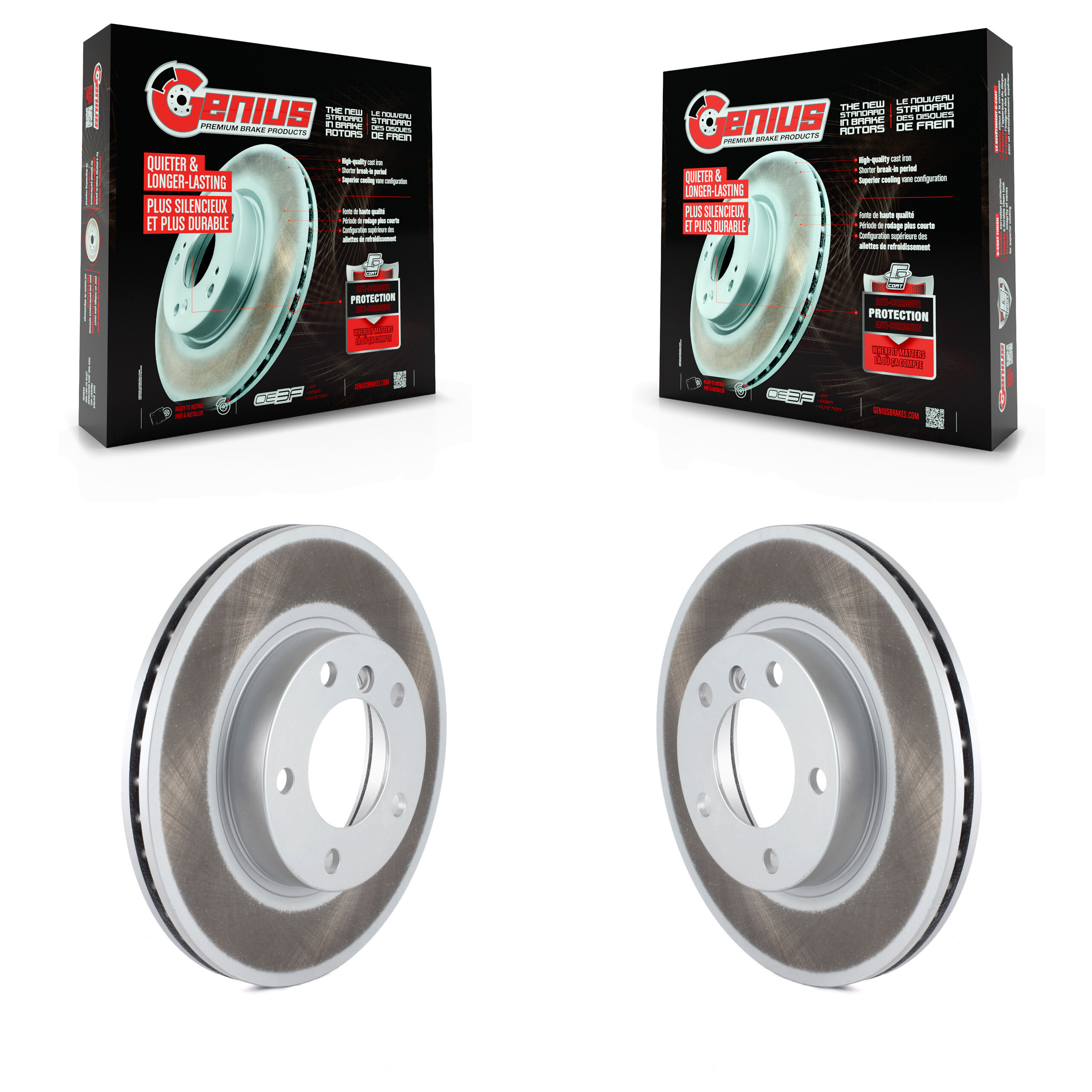 Front Coat Brake Rotor Pair For BMW Z3 Z4 320i 328i 323i 325i 318i 323Ci 328is 318is 325is KG-100166