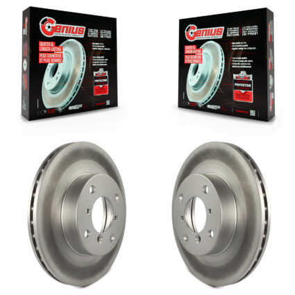 Front Coated Disc Brake Rotors Pair For Suzuki Aerio Esteem KG-100181