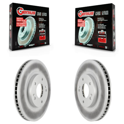 Front Coat Brake Rotor Pair For 2001-2006 Hyundai Santa Fe With 294mm Diameter KG-100195