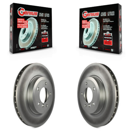 Front Coated Disc Brake Rotors Pair For BMW 330Ci Z4 320i 330i 330xi KG-100196