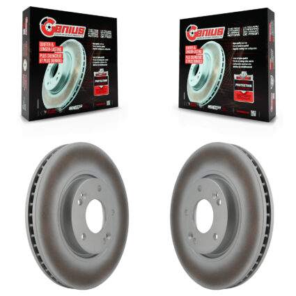 Front Coat Brake Rotor Pair For Kia Hyundai Sonata Forte Tucson Optima Sportage Rondo Koup KG-100252
