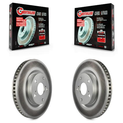 Front Coat Brake Rotor Pair For Toyota RAV4 Camry Matrix Lexus ES350 Pontiac Vibe Scion iM KG-100255
