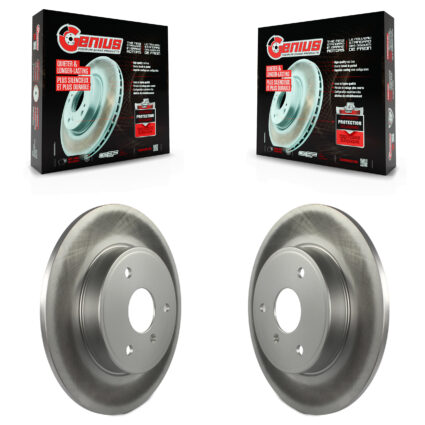 Front Coated Disc Brake Rotors Pair For Smart Fortwo KG-100322