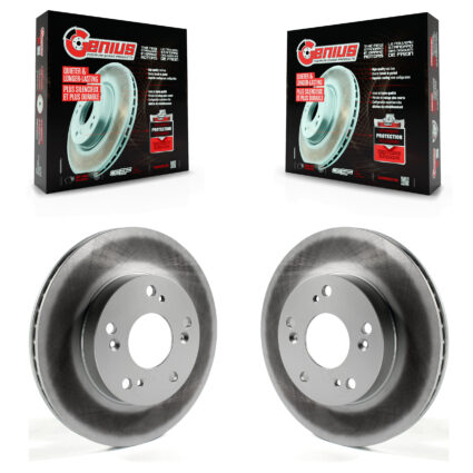 Front Coated Disc Brake Rotors Pair For Honda Civic Acura ILX KG-100338