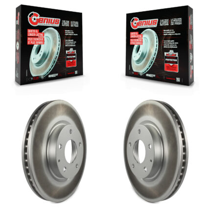 Front Coated Disc Brake Rotors Pair For Mazda CX-5 6 KG-100346