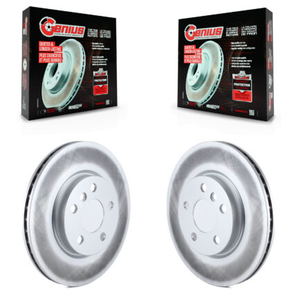 Front Coated Disc Brake Rotors Pair For Mini Cooper Clubman KG-100367
