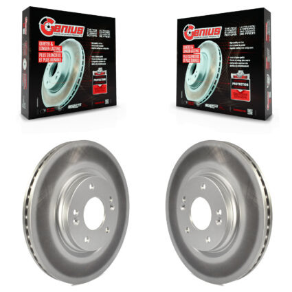 Front Coat Brake Rotor Pair For Hyundai Kia Elantra Tucson Kona Sportage Soul Sonata Forte KG-100369
