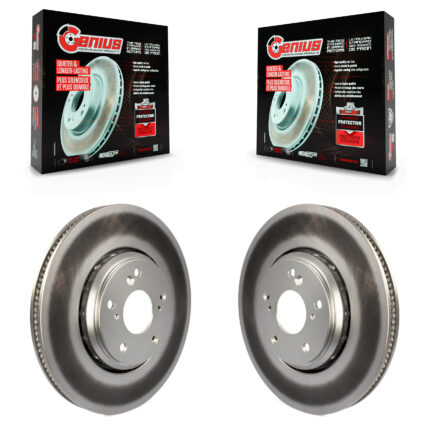 Front Coated Disc Brake Rotors Pair For Honda Civic Accord Acura ILX KG-100371