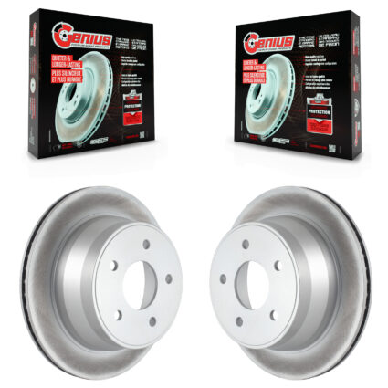 Rear Coat Brake Rotors Pair For Chevrolet GMC Blazer S10 Jimmy Sonoma Isuzu Hombre Bravada KG-100381