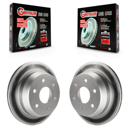 Rear Coated Brake Rotor Pair For Chevrolet GMC Silverado 1500 Sierra 2500 HD Classic Astro KG-100382