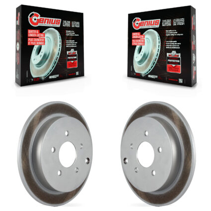 Rear Coated Brake Rotors Pair For Buick Rendezvous Pontiac Montana Chevrolet Venture Aztek KG-100389