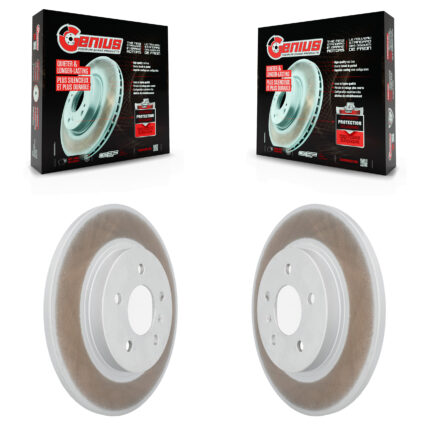 Rear Coated Brake Rotors Pair For Pontiac Montana Chevrolet Uplander Buick Terraza Saturn KG-100395