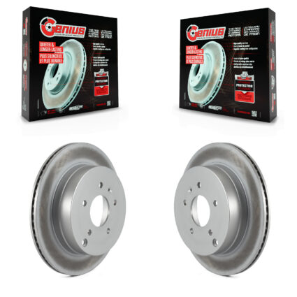 Rear Coated Brake Rotors Pair For Chevrolet Equinox Pontiac Torrent Saturn Vue Suzuki XL-7 KG-100404