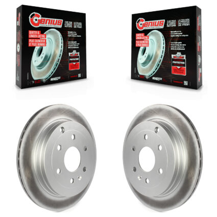 Rear Coat Brake Rotors Pair For GMC Acadia Buick Enclave Chevrolet Traverse Saturn Outlook KG-100405