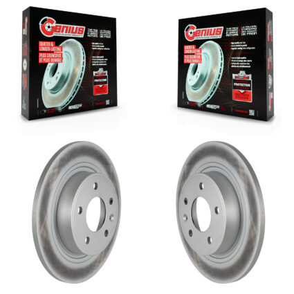 Rear Coat Disc Brake Rotor Pair For Chevrolet Cruze Buick Verano Orlando Volt Cadillac ELR KG-100418