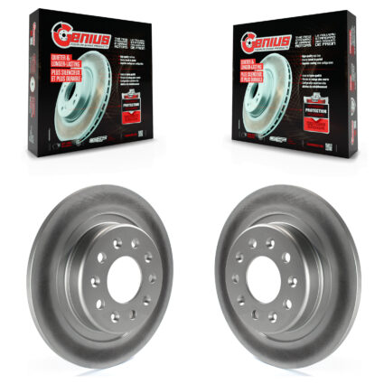 Rear Coated Brake Rotor Pair For Chevrolet Equinox GMC Terrain Malibu Buick Envision Regal KG-100420