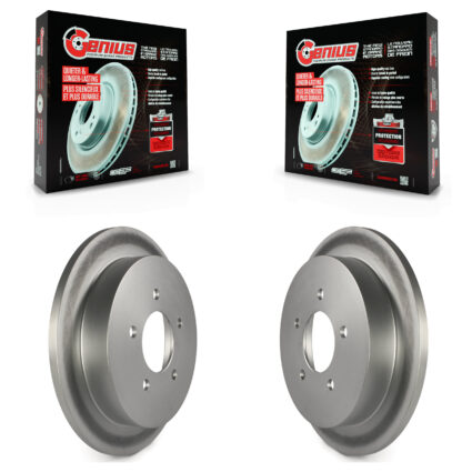 Rear Coat Brake Rotors Pair For Ford F-150 Heritage Expedition Lincoln Navigator Blackwood KG-100429