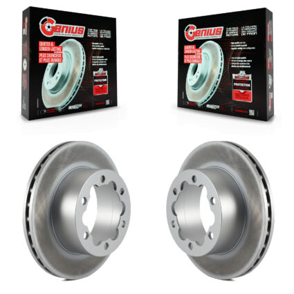 Rear Coat Brake Rotors Pair For Mercedes-Benz Sprinter 3500 Dodge 4500 3500XD Freightliner KG-100480