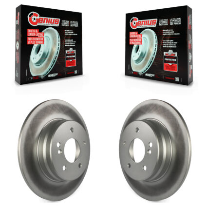 Rear Coat Brake Rotor Pair For Mercedes-Benz C230 CLK320 SLK350 E320 C280 C240 CLK350 C320 KG-100505