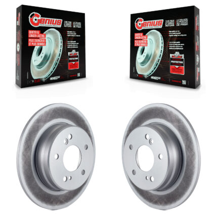 Rear Coated Brake Rotors Pair For Mercedes-Benz C230 Chrysler Crossfire C240 SLK230 SLK280 KG-100506