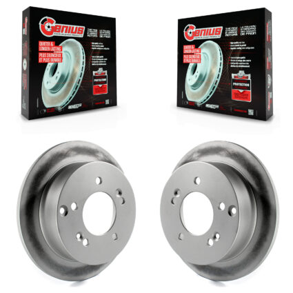 Rear Coat Disc Brake Rotors Pair For Hyundai Sonata Tucson Kia Sportage Optima XG350 XG300 KG-100523