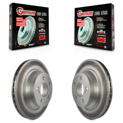 Rear Coat Brake Rotor Pair For Mercedes-Benz GLK350 E350 GLK250 E400 E320 E500 CLS550 E550 KG-100542