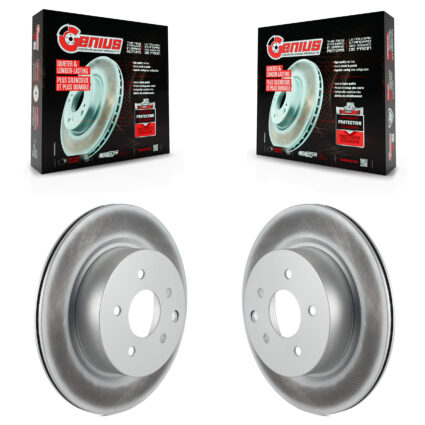 Rear Coat Brake Rotor Pair For INFINITI Nissan Maxima G37 QX50 EX35 370Z G35 350Z M35 EX37 KG-100551