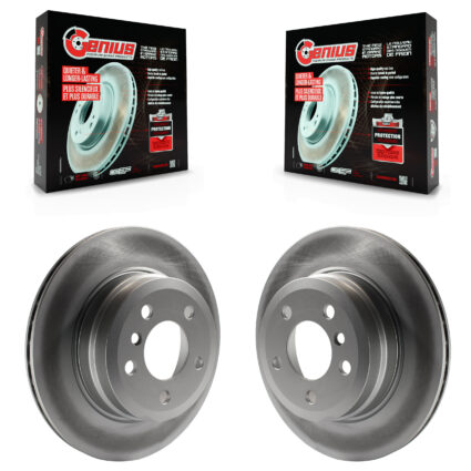 Rear Coated Disc Brake Rotors Pair For BMW X5 X6 KG-100596