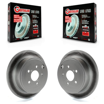 Rear Coated Brake Rotor Pair For Subaru Impreza Forester Outback Legacy BRZ Scion FR-S WRX KG-100606