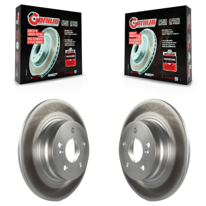 Rear Coated Disc Brake Rotors Pair For Mercedes-Benz C300 C250 C230 KG-100618