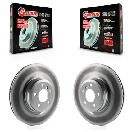 Rear Coat Brake Rotor Pair For BMW 750i xDrive 750Li 550i GT Alpina B7 760Li B6 Gran Coupe KG-100631