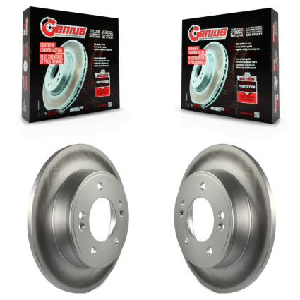 Rear Coat Brake Rotors Pair For Hyundai Elantra Kia Kona Forte Soul GT Seltos Venue Forte5 KG-100646