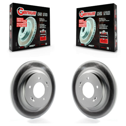 Rear Coat Brake Rotor Pair For Hyundai Kia Sonata Optima Ioniq Elantra GT Forte5 Niro Soul KG-100655