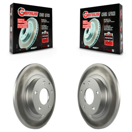 Rear Coated Disc Brake Rotors Pair For 2014-2021 Mazda 6 KG-100656