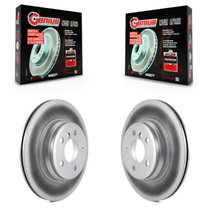 Rear Coat Brake Rotor Pair For BMW 330i xDrive 328i 335i 428i 340i 435i 430i Gran Coupe GT KG-100659