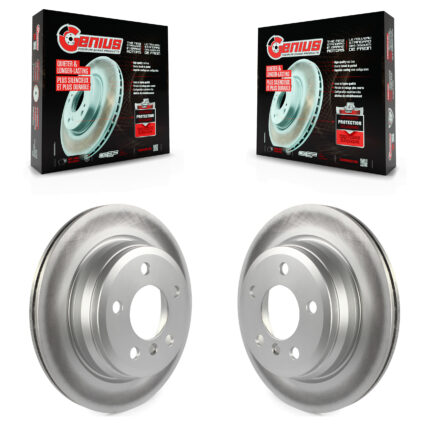 Rear Coat Brake Rotor Pair For BMW 328i xDrive 330i 320i 428i 328d 430i Gran Coupe GT 330e KG-100662