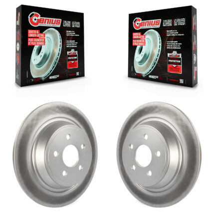 Rear Coated Brake Rotor Pair For Ford Edge Fusion Lincoln Nautilus MKX MKZ Continental SSV KG-100684
