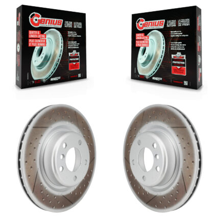 Rear Coat Brake Rotors Pair For BMW 320i xDrive 230i 228i 328i M240i M235i 428i Gran Coupe KG-100686