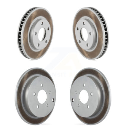 Front Rear Coated Brake Rotors Kit For 2002-2004 Pontiac Montana FWD with Disc rear brakes KG-100691