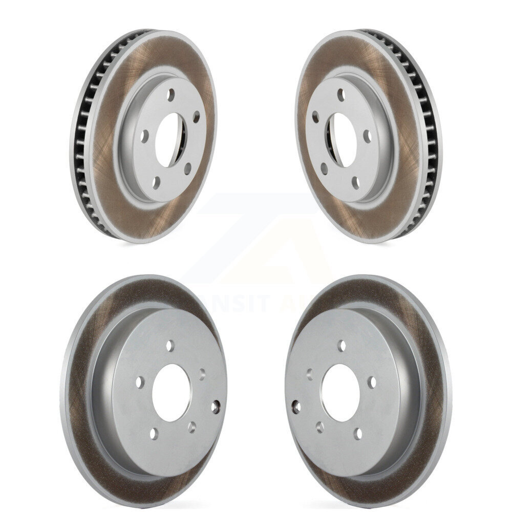 Front Rear Coated Brake Rotors Kit For 2002-2004 Pontiac Montana FWD with Disc rear brakes KG-100691