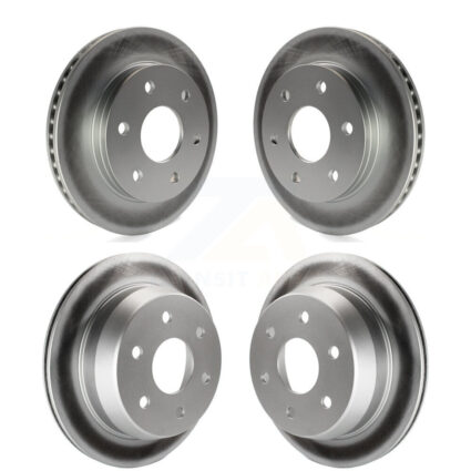 Front Rear Coated Brake Rotor Kit For Chevrolet GMC Silverado 1500 Sierra Classic Astro XL KG-100696