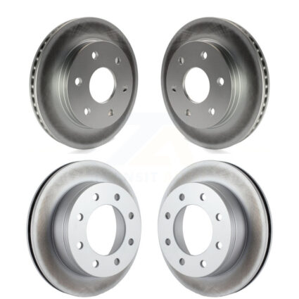 Front Rear Coat Brake Rotor Kit For 06 Chevrolet Express 2500 GAS engine With 6 Lug Wheels KG-100698