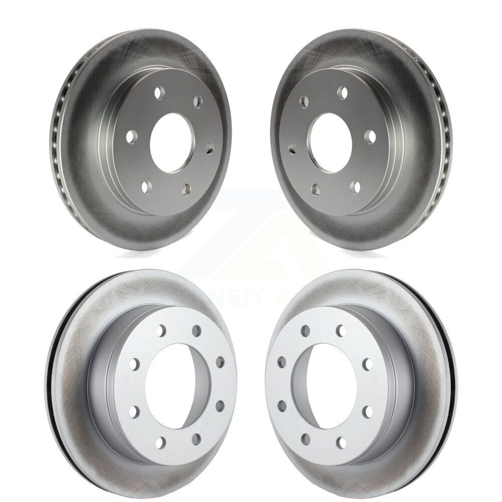 Front Rear Coat Brake Rotor Kit For 06 Chevrolet Express 2500 GAS engine With 6 Lug Wheels KG-100698