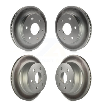 Front Rear Coat Disc Brake Rotors Kit For 2007 GMC Chevrolet Silverado 1500 Sierra Classic KG-100700
