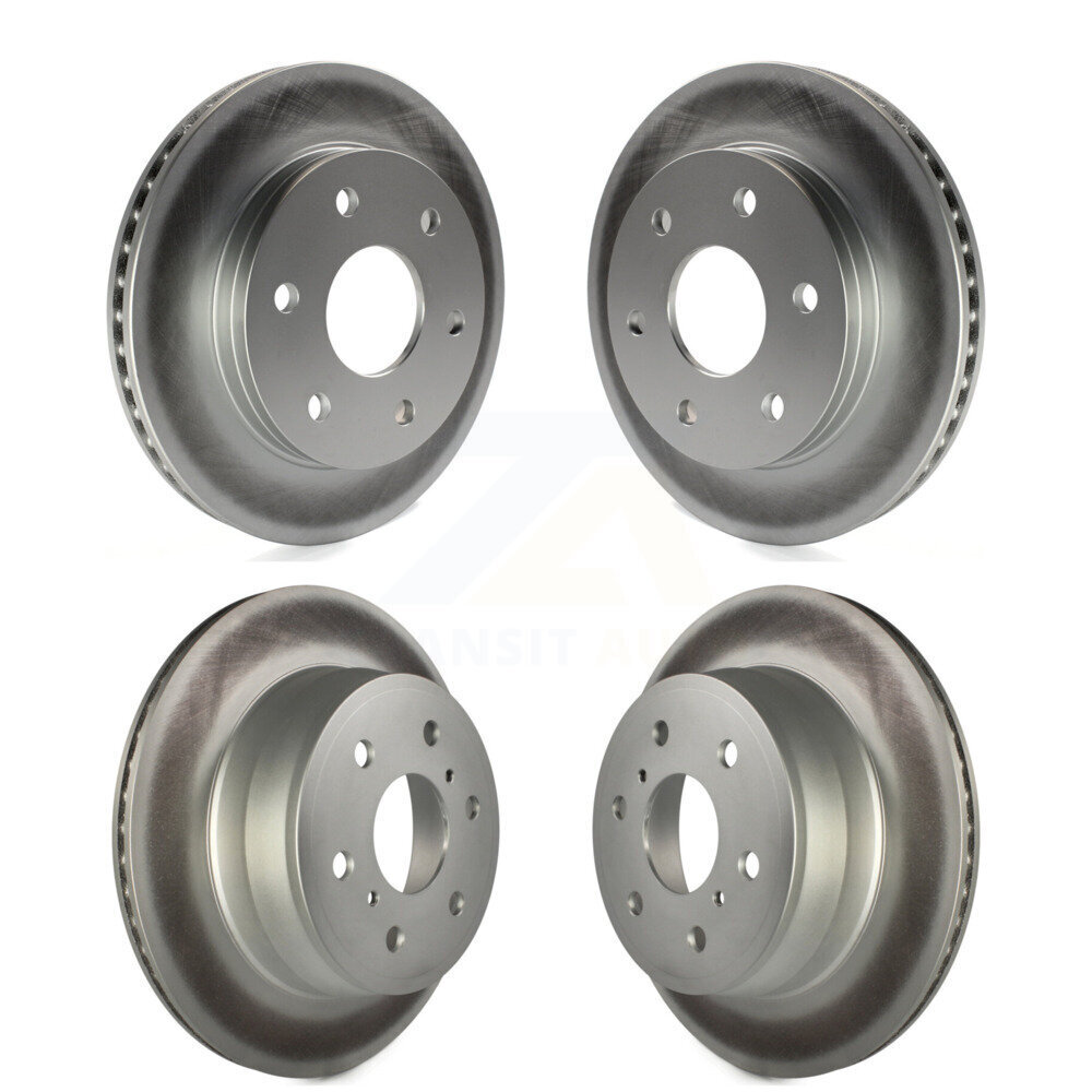 Front Rear Coat Disc Brake Rotors Kit For 2007 GMC Chevrolet Silverado 1500 Sierra Classic KG-100700