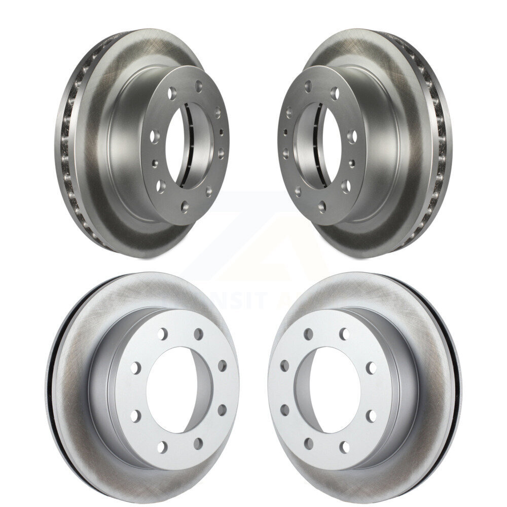 Front Rear Coat Brake Rotors Kit For Chevrolet GMC Sierra 2500 HD Silverado Express Savana KG-100703