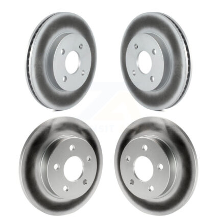 Front Rear Coated Disc Brake Rotors Kit For Pontiac G5 Pursuit KG-100711