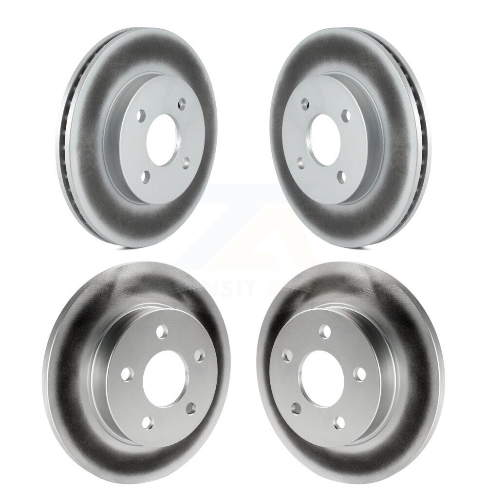 Front Rear Coated Disc Brake Rotors Kit For Pontiac G5 Pursuit KG-100711